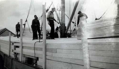 hout laden in Zweden